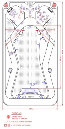 Спа бассейн Cal Spas Ultimate Fitness Pro 1455