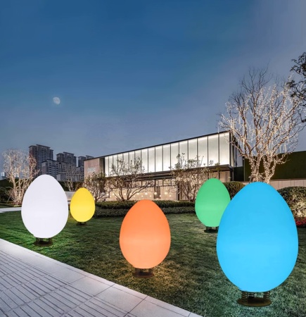 Светильник Яйцо 87х140 питание от 220, RGB