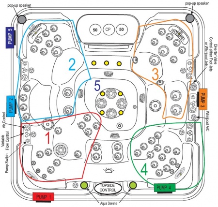 Спа бассейн Artesian Spas Piper Glen